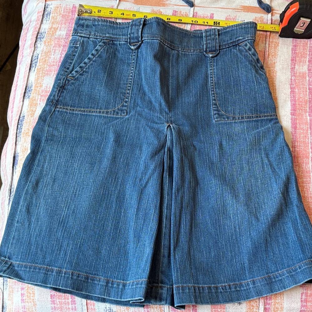 GAP Women's Blue Jean Skirt 4 with pleats